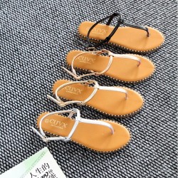 Wholesale Women's Shoes Foreign Trade Chaozhou Women's Fashionable Flip-Toe Sandals, Crafted Shoes, Non-slip Shoes