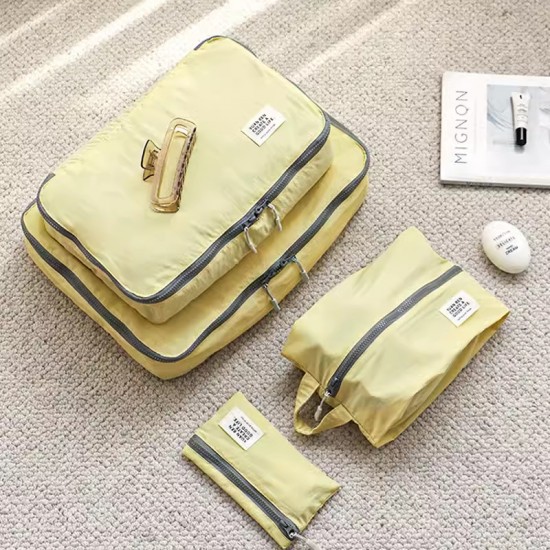 Clothes and shoes travel storage bag set, waterproof cosmetic bag, suitcase clothing divider, underwear storage bag