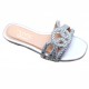 Wholesale Slippers Direct Sales, Ready-to-Stock Women's Flat Slippers, Fashionable Diamond-encrusted Beach Sandals