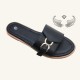 Factory hot-selling slippers, stylish flat-soled, durable outdoor slippers.