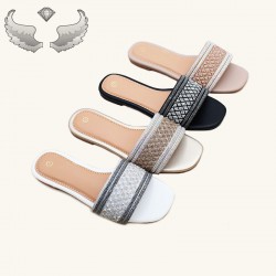 High-quality women's slippers, rhinestone slippers, new style, versatile outdoor slippers