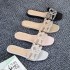 Wholesale Slippers Direct Sales, Ready-to-Stock Women's Flat Slippers, Fashionable Diamond-encrusted Beach Sandals
