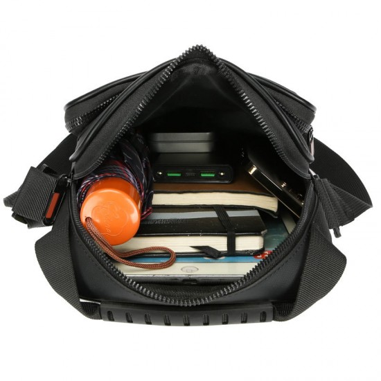 Men's single shoulder bag, crossbody bag, new style crossbody bag for overseas trade, leather strap decorated crossbody bag, casual small square bag, multi-functional handbag