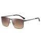 New men's driver's fishing sunglasses, high-end driving sun protection sunglasses, stylish square-frame metal sunglasses