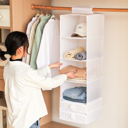 Simple woven linen storage basket, large-capacity fabric foldable storage basket for sundries, books, and toys