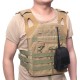 Realistic CS tactical MOLLE accessory bag outdoor mountaineering hiking travel waist bag running sports mobile phone bag (RANDOM COLOR)