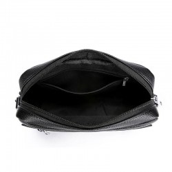 Men's casual bag with chess pattern, trendy casual bag for men, multi-layer casual bag for men, men's casual bag with black check pattern, Korean casual single-shoulder bag for men