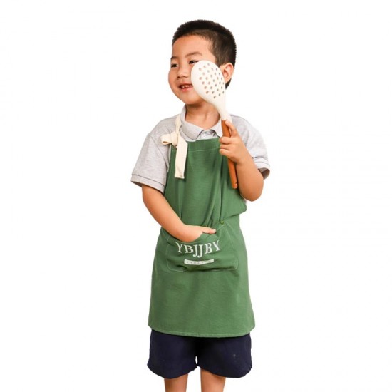 Factory-direct washed cotton breathable fabric for kitchens, adults, children, and parents, aprons, sleeves, and florist work clothes