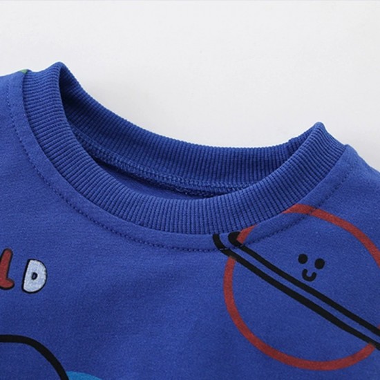 Boys' sweatshirts, autumn and winter styles, European and American children's pullover T-shirts, casual children's tops.