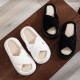 2023 new cross-border linen slippers, simple, casual and comfortable, lace-trimmed suede slippers for women.