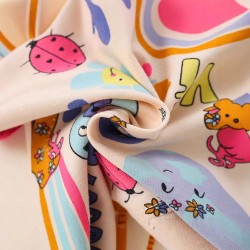 Children's skirts, new summer styles, European and American children's clothing, cartoon girls' cotton short-sleeved embroidered princess dresses