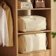 Tianshan cotton and linen compartmentalized storage box, household underwear drawer-style storage box, foldable clothes and pants storage box Storage Basket