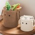 Thickened lambswool cartoon storage Large-capacity children's toy storage bucket, multifunctional laundry basket for the living room and bedroom.