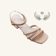 Wholesale Fashion Sandals: Chaozhou women's shoes, fashionable and versatile outdoor high-heeled sandals.