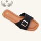 Cape Verde cross-border direct sales of fashionable square-toed flip-flops, non-slip outdoor slippers