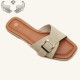 Cape Verde cross-border direct sales of fashionable square-toed flip-flops, non-slip outdoor slippers
