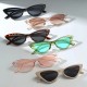 New fashionable gradient sunglasses, popular with influencers, versatile sunglasses for men and women, street style small oval sunglasses.