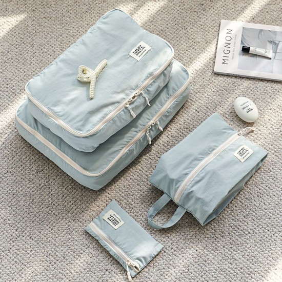 Nylon suit travel luggage organizer, underwear storage bag, multifunctional clothing compartmentalizer