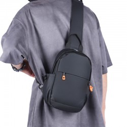 Men's single shoulder bag, outdoor casual mobile phone and change storage handbag, vertical style Korean-style business crossbody men's bag