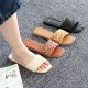 Wholesale women's fashion slippers, women's summer outdoor craft shoes, flat shoes.