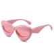 New multi-color bubble sunglasses, European and American Instagram-style cat-eye sunglasses, trendy fashion, influencer runway sunglasses