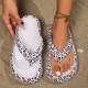 Summer casual sandals, heart print, couple's style, dual-use EVA slippers for home and out.