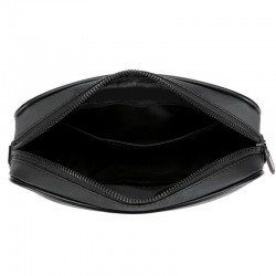 Single shoulder bag, men's new style lychee men's crossbody small bag, business commuting crossbody bag, casual travel handbag