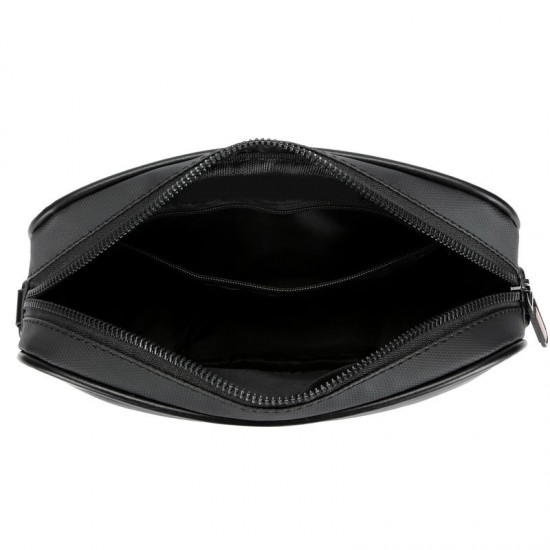 Single shoulder bag, men's new style lychee men's crossbody small bag, business commuting crossbody bag, casual travel handbag