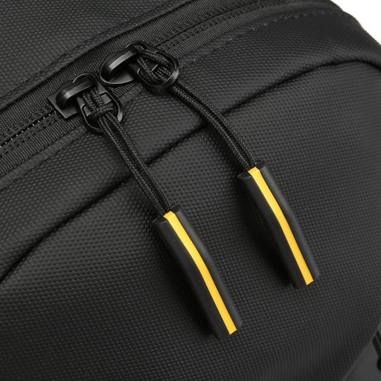 Men's bag, urban simple single shoulder bag, men's crossbody bag, zipper decoration new trendy small bag, business casual handbag