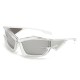 New European and American Futuristic Tech Sunglasses, Y2K Street Style and Runway Fashion Sunglasses for Men and Women