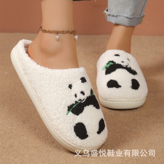 New cross-border popular winter funny emoji cotton slippers, wholesale, indoor plush warmth