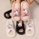 Best-selling cross-border winter heart-shaped cotton slippers, wholesale, indoor plush warmth for Christmas and Valentine's Day couples