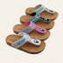 Wholesale women's slippers, cross-border trade, fashionable diamond-surface flip-flops, Birkenstocks.