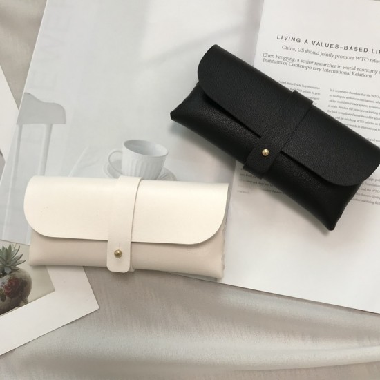 Multifunctional PU Leather Eyeglass Case, Sunglass Set, Soft Case, High-Quality Leather Eyeglass Bag