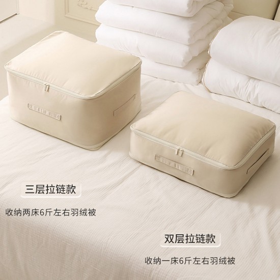 Simple Canvas Lunch Bag, Thickened Large Capacity, Japanese-Style Waterproof Foil Insulated Portable Lunch Box