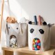 Thickened cotton and linen multifunctional kitchen hanging bag, wall-mounted sundry storage bag, household large-capacity storage bag.