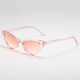 New fashionable gradient sunglasses, popular with influencers, versatile sunglasses for men and women, street style small oval sunglasses.