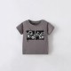 Boys' summer short-sleeved T-shirts, new European and American style. Stylish round-neck children's tops for children in the US and China.