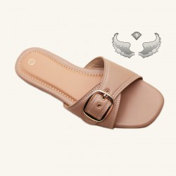 Cross-border foreign trade fashion buckle-strap slippers, new style, flip-flops for women.