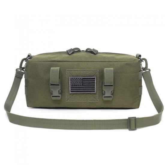 Outdoor large miscellaneous storage bag, waterproof tactical accessories sports waist bag, Molle accessory medical bag (RANDOM COLOR)