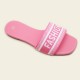 In-stock wholesale women's shoes, fashionable embroidered English strap flat sandals