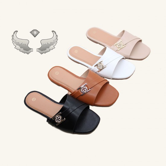 Factory women's slippers, luxurious rhinestone slippers, fashionable and versatile summer high-heeled craft shoes.