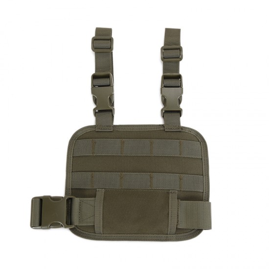 Molle tactical module combination leg strap board, outdoor CS portable magazine bag, leg strap bag, waist bag for military enthusiasts, military accessory (RANDOM COLOR)