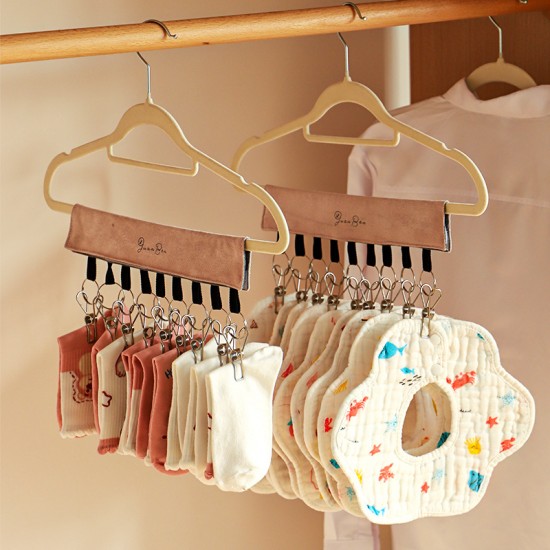 Cotton and linen fabric hanging wall storage bag, Nordic I NS Dormitory Door Three-Pocket Hanging Bag for Sundry Items