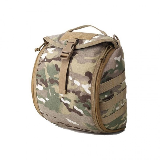 Military enthusiast equipment portable hanging bag protective emergency bag motorcycle helmet storage bag outdoor mountaineering tactical helmet (RANDOM COLOR)