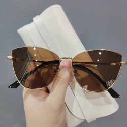 Fashionable INS Butterfly-Frame Cat-Eye Sunglasses, Women's Xiaohongshu-Same Metal Glasses, European and American Trendy Cross-Border Sunglasses
