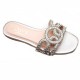 Wholesale Slippers Direct Sales, Ready-to-Stock Women's Flat Slippers, Fashionable Diamond-encrusted Beach Sandals
