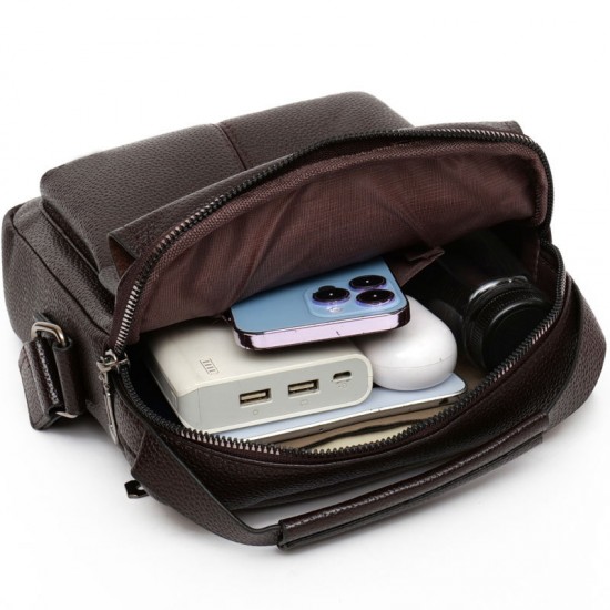 Men's single shoulder bag, new style fashionable official briefcase handbag, business elite cross-body bag, urban casual men's bag