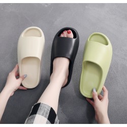 Thick-soled, poop-feel-like, EVA slippers for men and women, coconut sandals with the same Yeezy and Kanye West style.