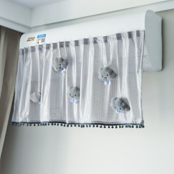Herringbone yarn air conditioner windscreen, home use for postpartum care, baby bedroom, air conditioner air curtain, dust cover decoration